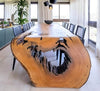 Timber Slab Table with Waterfall Edge